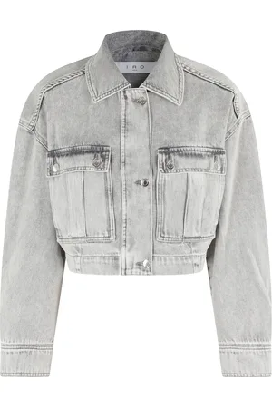 IRO Dames, Jassen, Grijs, Maat: S Denim