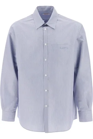 VALENTINO GARAVANI Heren, Overhemden, Blauw, Maat: XL Katoen