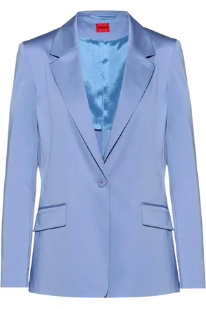 HUGO BOSS Dames, Jassen, Blauw, Maat: L Katoen