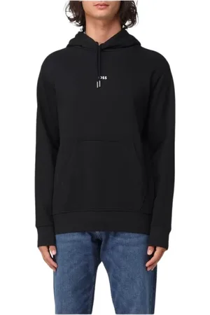 HUGO BOSS Heren, Sweatshirts & Hoodies, Zwart, Maat: S Katoen