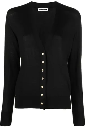 Jil Sander Dames, Truien, Zwart, Maat: S Zijde