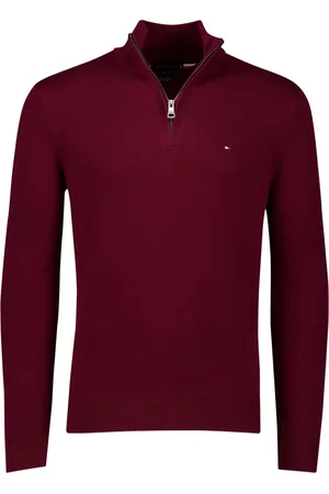 Tommy Hilfiger Heren, Truien, Rood, Maat: 2XL Kasjmier