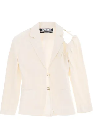 Jacquemus Dames, Jassen, Wit, Maat: S Linnen