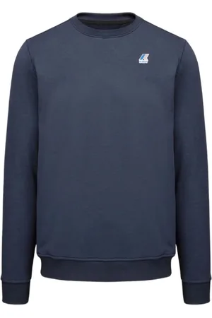 K-Way Heren, Sweatshirts & Hoodies, Blauw, Maat: 2XL Katoen