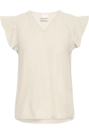 Ichi Dames, Blouses & Shirts, , Maat: S Linnen