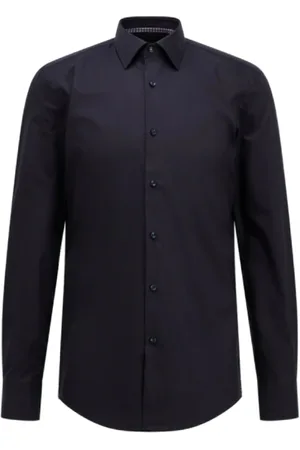 HUGO BOSS Heren, Overhemden, Blauw, Maat: S