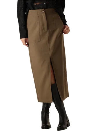 Y.A.S Dames, Rokken, Bruin, Maat: XS