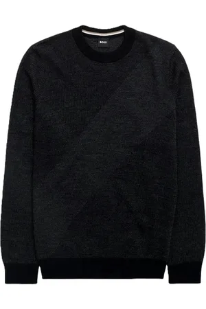 HUGO BOSS Heren, Truien, Zwart, Maat: XL Leer