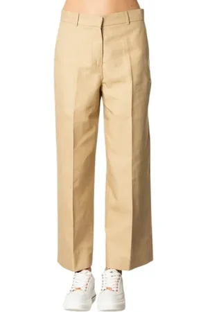 Max Mara Dames, Broeken, , Maat: M Katoen