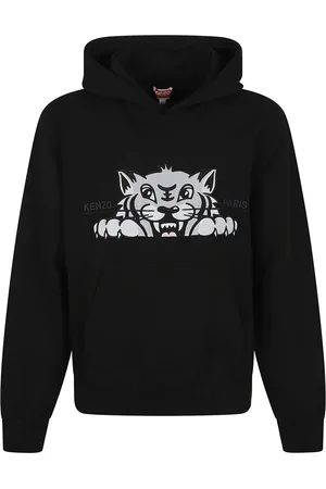 Kenzo Heren, Sweatshirts & Hoodies, Zwart, Maat: XL Katoen