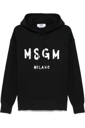 Msgm Heren, Sweatshirts & Hoodies, Zwart, Maat: S Katoen