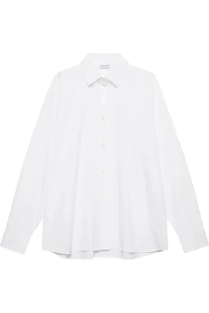 ANINE BING Dames, Blouses & Shirts, Wit, Maat: S Katoen