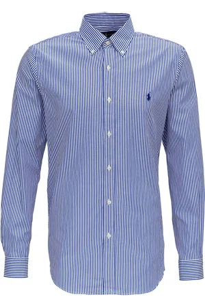 Ralph Lauren Heren, Overhemden, Blauw, Maat: L Katoen
