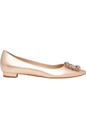 Manolo Blahnik Dames, Schoenen, Geel, Maat: 38 EU Leer