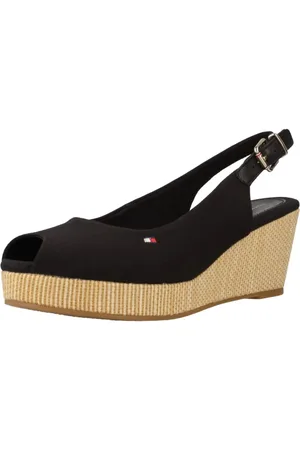 Tommy Hilfiger Dames, Schoenen, Zwart, Maat: 39 EU Leer