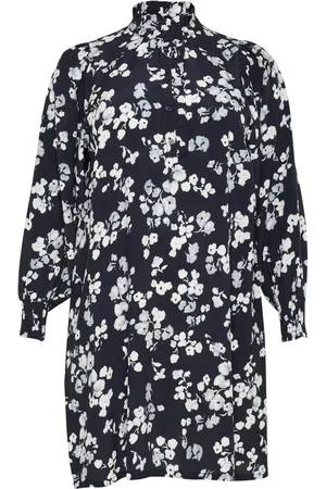 Kaffe Dames, Jurken, Blauw, Maat: 5XL Viscose