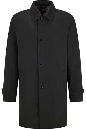 HUGO BOSS Heren, Mantels, Zwart, Maat: 4XL Wol