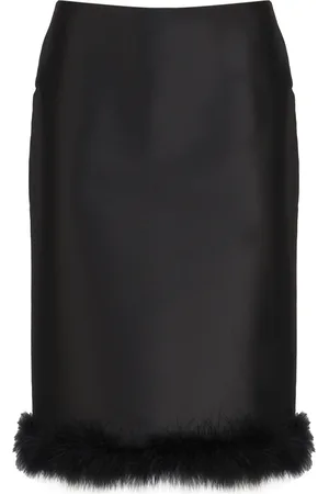 Sportmax Dames, Rokken, Zwart, Maat: XS Polyamide
