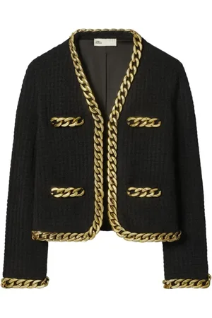 Tory Burch Dames, Truien, Zwart, Maat: M Wol