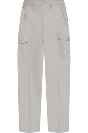 Stone Island Heren, Broeken, Grijs, Maat: W32 Katoen