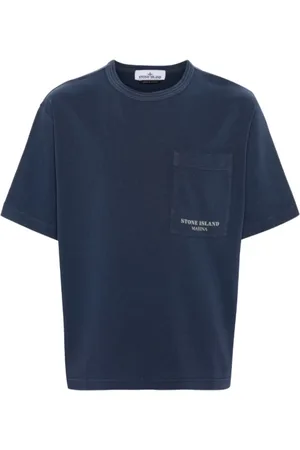 Stone Island Heren, Tops, Blauw, Maat: S Katoen
