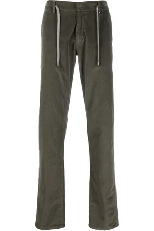 CANALI Heren, Broeken, Groen, Maat: 3XL Corduroy