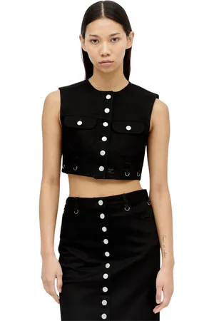 Courrèges Dames, Jassen, Zwart, Maat: S Denim