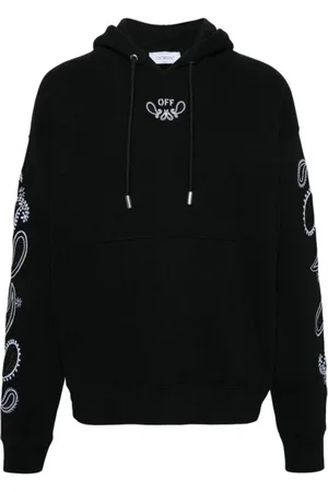 OFF-WHITE Heren, Sweatshirts & Hoodies, Zwart, Maat: M Katoen