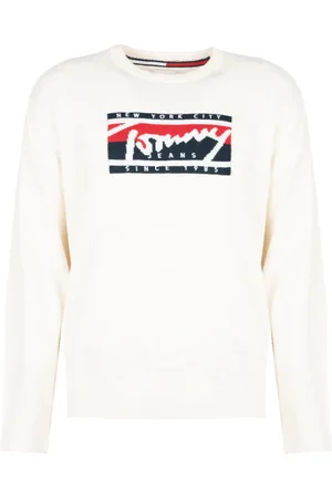 Tommy Hilfiger Heren, Sweatshirts & Hoodies, Wit, Maat: S Acryl