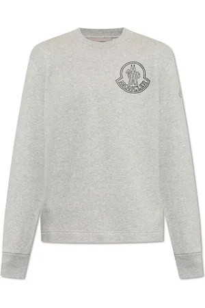 Moncler Heren, Sweatshirts & Hoodies, Grijs, Maat: L Katoen