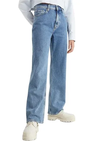 Tommy Hilfiger Dames, Jeans, Blauw, Maat: W26 L28 Katoen
