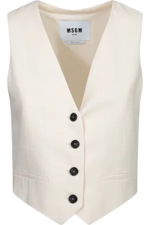 Msgm Dames, Jassen, Wit, Maat: S Viscose