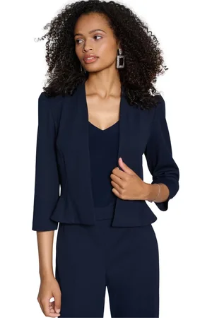 Joseph Ribkoff Dames, Jassen, Blauw, Maat: M Leer