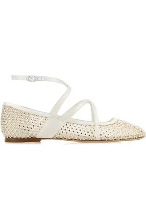 Jimmy Choo Dames, Schoenen, Wit, Maat: 37 1/2 EU Leer