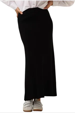Y.A.S Dames, Rokken, Zwart, Maat: M Viscose