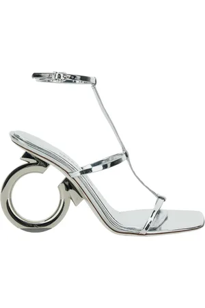 Salvatore Ferragamo Dames, Schoenen, Grijs, Maat: 40 1/2 EU Leer