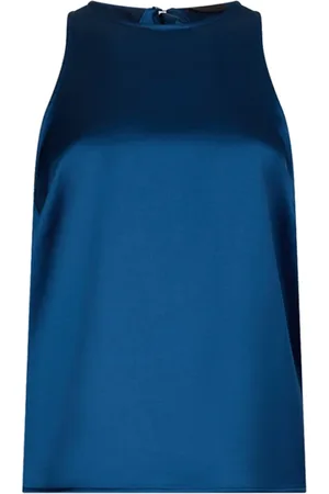 Liu Jo Dames, Tops, Blauw, Maat: M Satijn