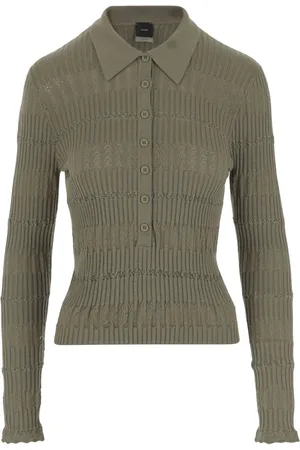 Pinko Dames, Tops, Groen, Maat: M Katoen