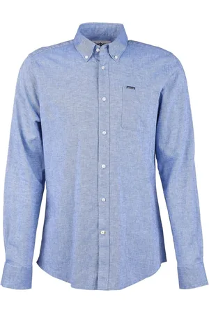 Barbour Heren, Overhemden, Blauw, Maat: L Katoen
