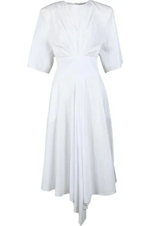 ALEXANDRE VAUTHIER Dames, Jurken, Wit, Maat: XL Katoen