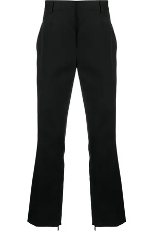 OFF-WHITE Heren, Broeken, Zwart, Maat: M Viscose