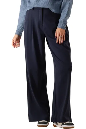 Moss Copenhagen Dames, Broeken, Blauw, Maat: S