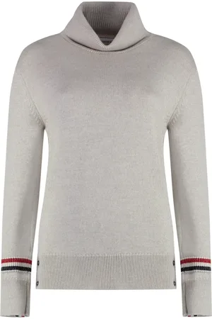 Thom Browne Dames, Truien, Grijs, Maat: XS Wol