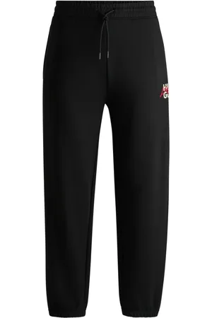 HUGO BOSS Heren, Broeken, Zwart, Maat: XL Katoen