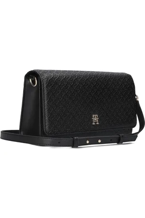Tommy Hilfiger Dames, Tassen, Zwart, Maat: ONE Size Leer