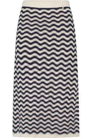 Fabienne Chapot Dames, Rokken, Blauw, Maat: XL Katoen