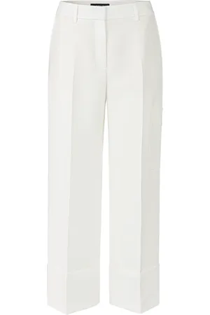 Marc Cain Dames, Broeken, Wit, Maat: M Viscose