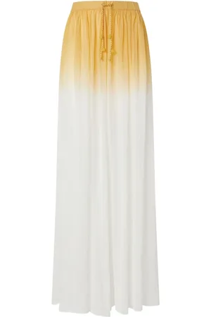 Pinko Dames, Broeken, Geel, Maat: 2XS