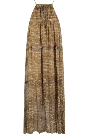 Isabel Marant Dames, Jurken, Bruin, Maat: 2XS Viscose