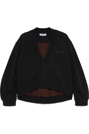 The Attico Dames, Sweatshirts & Hoodies, Zwart, Maat: S Katoen